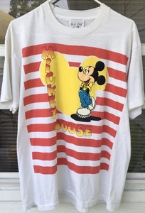 90’s VTG B.J Frog Disney Mickey Mouse Puffed T-Shirt  Sz XL  Made In USA Rare - Picture 1 of 7