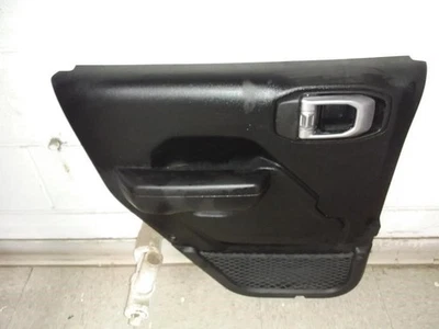 G2020 JEEP GLADIATOR Driver Left Side Rear Door Trim Panel Black Trim X9 OEM     - Image 1 of 4