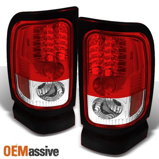 Luces de freno traseras LED rojas transparentes para camioneta Dodge Ram 1500/2500/3500 94-01 lámparas Foto 1 de 1