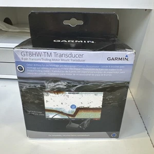 Garmin 010-12401-00 GT8HW-TM Transom Mount Transducer - 8-Pin, High-Wide Sonar - Picture 1 of 4