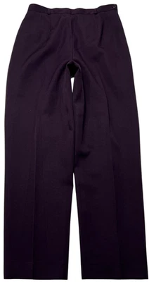 Talbots Pants Womens (4P) Plum 100% Wool High Rise Side Zip Lined Made In Japan - Image 1 of 4