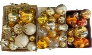 Konvolut alter Weihnachtsschmuck Christbaumschmuck gold - Bild 1 von 4