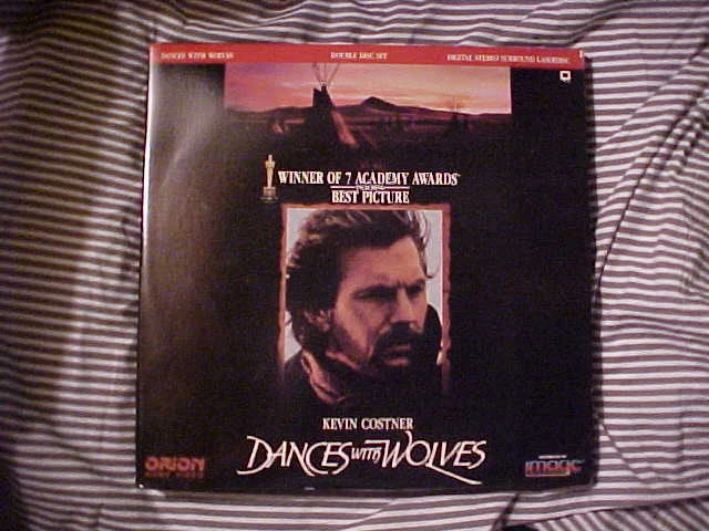 VERY NICE Laserdisc DANCES WITH WOLVES Kevin Costner Double Disc Set PG13  - Image 1 of 1