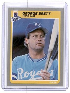 1985 Fleer George Brett Kansas City Royals #199