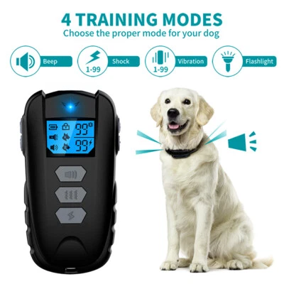 Antibell Elektro Pet Dog Training E-Halsband Anti-Bark Obedience Stromschlag NEU - Bild 1 von 4