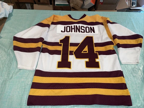 Adult large Craig Johnson Minnesota Gophers Jersey 1993 Athletic Sewing Tbtc Cover
