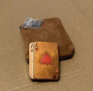 Ace of Hearts Copper Haptic Slider Fidget. Rare EDC - Picture 1 of 15