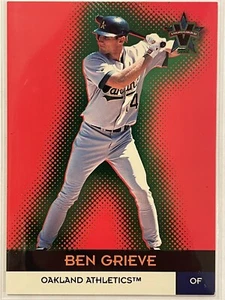 2000 Pacific Vanguard Ben Grieve Green /99 #35 Baseball Oakland Athletics - Picture 1 of 3