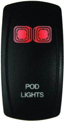 DragonFire Racing Lighted Switch On/Off Red | 522615 - Image 1 of 3