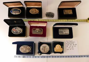 Alaska Iditarod Trail Committee Belt Buckle Sled Dog Race #732/1049 Lot of 10 - Picture 1 of 22
