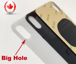 Grand trou verre arrière pour iPhone XR X 11 remplacement du verre arrière + adhésif - Photo 1 sur 14