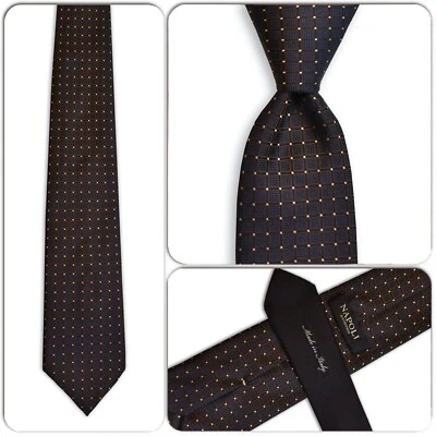 Corbata para hombre NAPOLI di NORDSTROM 100 % seda ITALIA geométrica azul/dorado/rojo nueva sin etiquetas Foto 1 de 4