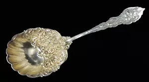 Narcissus de Unger Brothers Sterling cuchara grande de bayas sólidas/cazuela 9 7/8" - Imagen 1 de 8