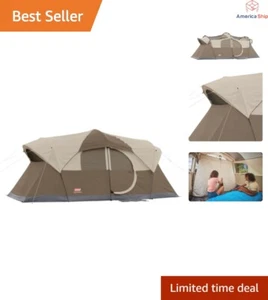 WeatherMaster 10-Person Outdoor Tent - Easy Setup & Hinged Front Door - Picture 1 of 8
