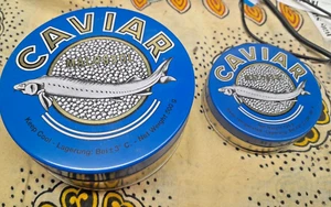 2 Caviar Sturgeon fish Tin NEW? , 500 g. + 125 g. Malossol - Picture 1 of 3