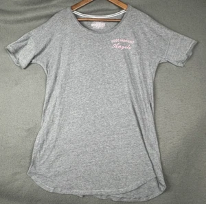 Victoria's Secret PJ Camisa Vestido Camiseta Gris Buenos Días Ángeles Manga Corta S/P - Imagen 1 de 9