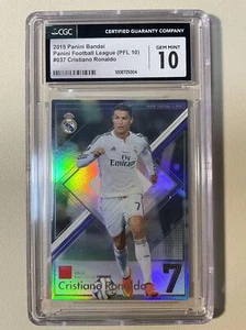 2015 Panini Football League PFL Cristiano Ronaldo Star+ Refractor CGC10 GEM MINT - Picture 1 of 2