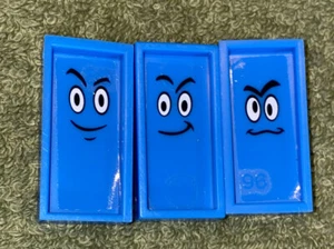 3 2016 BLUE FACE PRESSMAN DOMINO RALLY DOMINOES REPLACEMENT PIECES PARTS - Picture 1 of 3