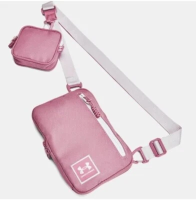Unisex UA Loudon Crossbody Small Blizzard pink and White - Image 1 of 4