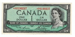 Bank of Canada 1954 $1 One Dollar Replacement Note Lawson-Bouey *X/F AU/UNC - Picture 1 of 2