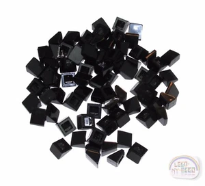LEGO Classic - 50 Stck. Steigung 30 1x1x2/3 (Käsekeil) - Schwarz - Neu - (54200) - Bild 1 von 4