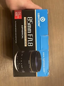 Lightdow 85mm F1.8 Medium Telephoto Manual Focus Full Frame Lens, Canon EOS - Picture 1 of 4