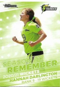 2021 / 22 Cricket Traders Season To Remember (STR19) Hannah DARLINGTON Thunder - Picture 1 of 1