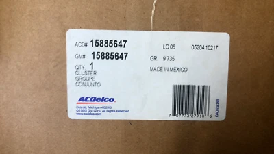 Cuadro de instrumentos velocímetro Chevy Uplander 2008-2009 15885647 Foto 1 de 4