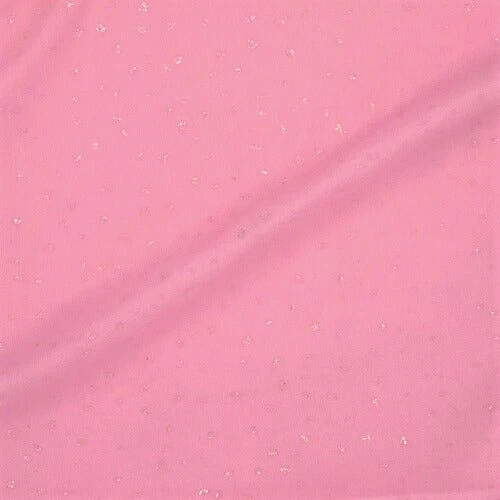 Pink/Gold Glitter Sequin Metallic Spandex Sewing Fabric 1.8 yds 60" Made in USA - Image 1 of 1