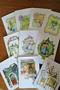 Pack of 10 Countryside / Cottage notelets + envelopes - Picture 1 of 6