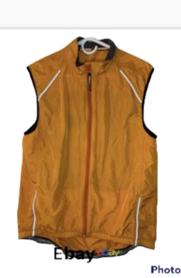 Novara Bike Cycling Vented Vest Jacket Women's Large Orange Reflective - Image 1 of 4