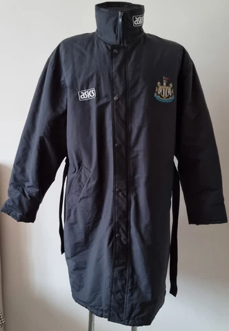 Newcastle United 1993-1995 football Asics Kevin Keegan manager warm long jacket Cover
