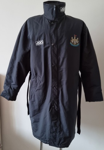 COACH Giacca lunga calda Newcastle United 1993 1995 calcio Asics Kevin Keegan manager