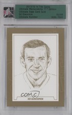 2010-11 ITG Ultimate Memorabilia 10th Edition Gold /9 Ed Giacomin HOF