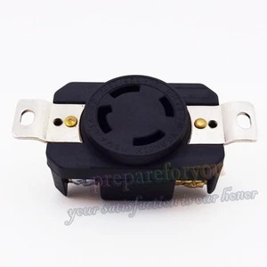 Toma de bloqueo de giro de receptáculo de 4 clavijas de 30 amperios 125/250 V para NEMA L14-30R - Imagen 1 de 5