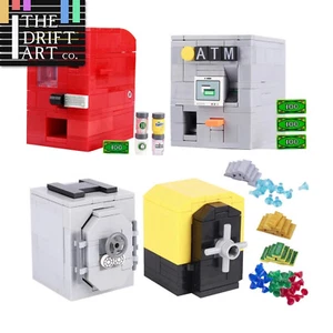Máquina expendedora de cajeros automáticos City MOC barra de oro dinero para juegos de ladrillos de bloques de construcción Lego - Imagen 1 de 12