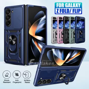 For Samsung Galaxy Z Fold Flip 6 5 4 Case 5G Shockproof Ring Rugged Holder Cover - Picture 1 of 13