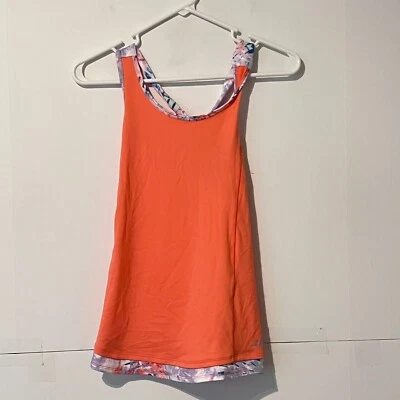 Bcg Girls Active Tank Top Size L (12/14) Orange Twisted Razor Back Athletic - Image 1 of 4