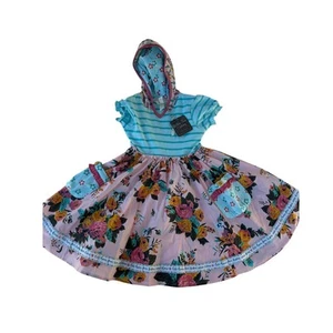NWT Matilda Jane Sing A Song Chrissy Dress, Hooded, Full Skirt, Sz 6 - Picture 1 of 5