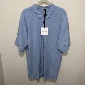 Agnes & Dora Damen Button Down Dolman Top Gr. XXL Perlenblau - Bild 1 von 6