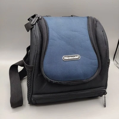 Nintendo Official Gameboy Navy Blue Mini Backpack Game Travel Carrying Case Bag - Image 1 of 4