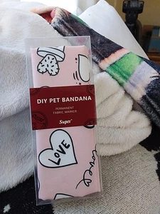 DIY Pet Bandana Permanente Stoffmarker Größe L - Bild 1 von 5