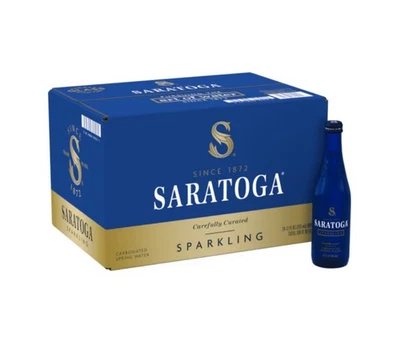 Saratoga® Sparkling Spring Water 12 Fl Oz Glass Bottle (24 Pack) - Image 1 of 4