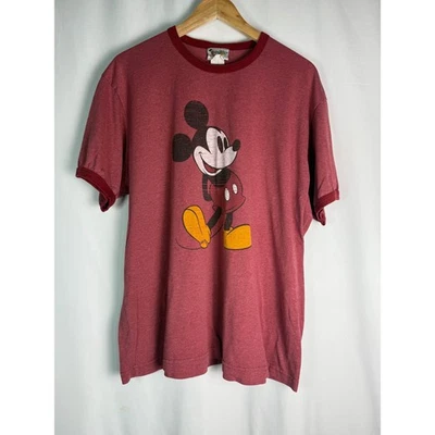 Camiseta De Colección Años 90 Walt Disney World Mickey Mouse Gráfica Granate 2XL Foto 1 de 4