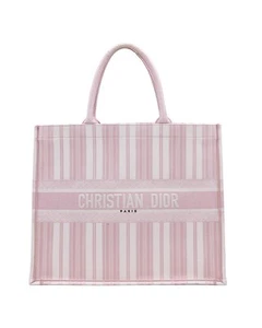 DIOR Book Tote Bayadere Stripe Embroidered Canvas-Large - Picture 1 of 7