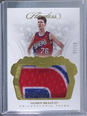 2017-18 Panini Flawless Patch Gold /10 Shawn Bradley #P-SBY Patch - Image 1 of 2