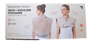 NIB Sharper Image Neck And Shoulder Massager Vibrating Heated - Picture 1 of 2