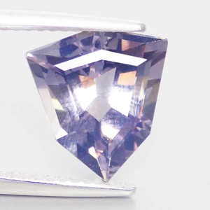 Amatista lavanda 100 % natural de Bolivia 3,26 quilates de lujo bien elegida (11 x 10 mm) - Imagen 1 de 7