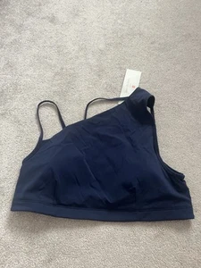 Sweaty Betty Navy Asymmetric Sculpt Bralette Navy Blau Neu Mit Etikett Gr. XXL - Bild 1 von 9
