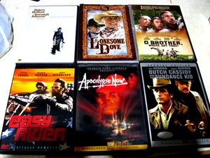 DVD x 6 BUTCH CASSIDY EASY RIDER APOCALYPSE NOW O BROTHER  LONESOME DOVE - Picture 1 of 7